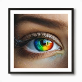 Rainbow Eye 1 Art Print