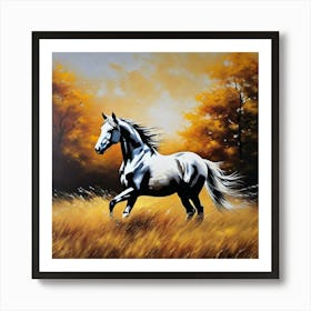 Horse In The Field 6 Art Print