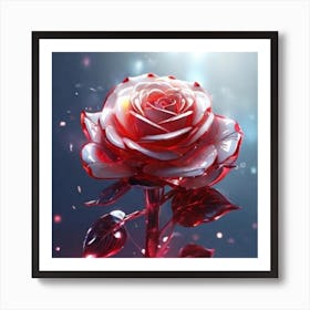 Valentine'S Rose Art Print