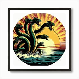 Sunset Saga 6 Art Print