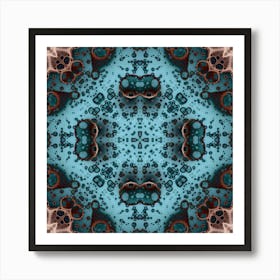 Blue Balls In Space Art Print