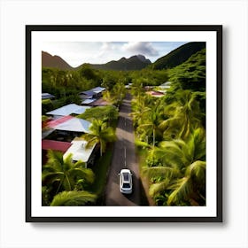 Plant Community Vegetation Window Car Holiday Maker Drone District Tour Tourism Rural Walk (5) Art Print