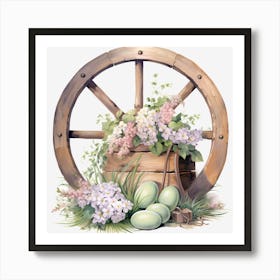 Easter Wheel Art Print