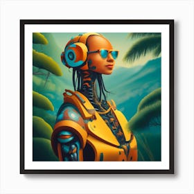 Robo-Girl Art Print