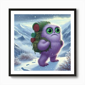 Hike Monster Art Print