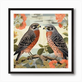 Bird In Nature Eurasian Sparrowhawk 3 Art Print