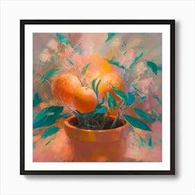 Oranges In A Pot 8 Art Print