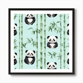 Panda Bears art print 1 Art Print