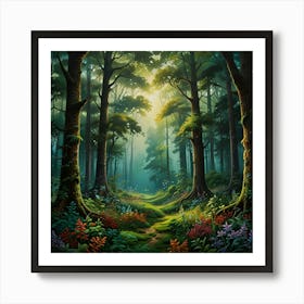 Forest Path Art Print