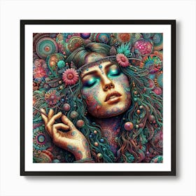 Psychedelic Woman 1 Art Print