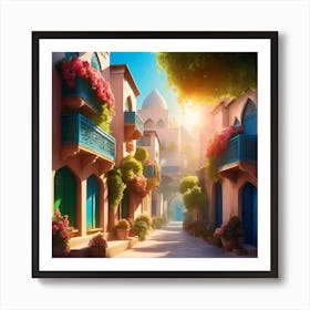 Arabic Village Art Print