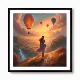 Dreaming Of Hot Air Balloons Art Print