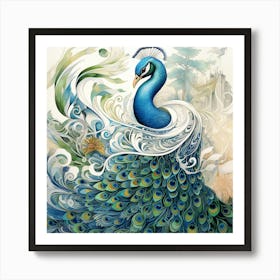 Peacock 6 Art Print