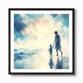 Mother And Son Art Print