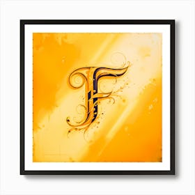 Letter F Art Print