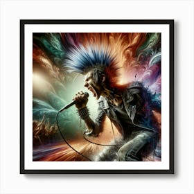 Punk Rocker Art Print