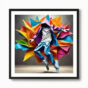 Origami Dancer 91 Art Print