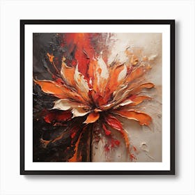 Fire flower 1 Art Print