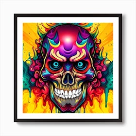 Day Of The Dead Skull Art Print