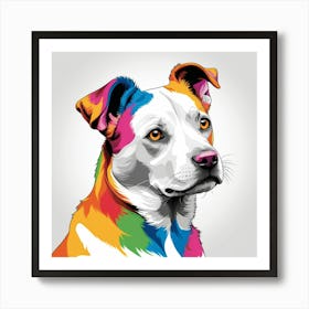 Rainbow Dog 1 Art Print