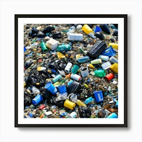 Ocean Pollution Garbage Trash Waste Debris Plastic Marine Environment Ecological Crisis P (4) Art Print