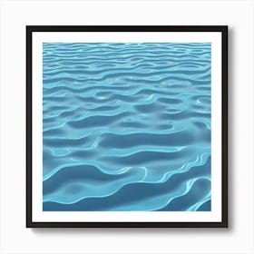 Realistic Water Flat Surface For Background Use (52) Art Print