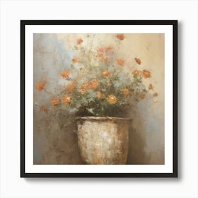 Flowers In A Pot Art Print