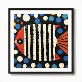 Fish With stripes Art Print