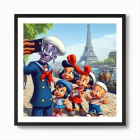 Sailor Moon Paris Art Print