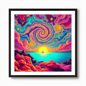 Psychedelic Painting 12 Art Print