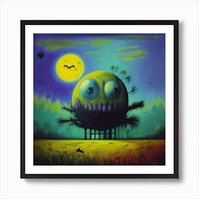 Monster In The House Art Print