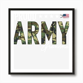 Ocp Proud Army Grandma For Grandmothers Of Soldiers Art Print