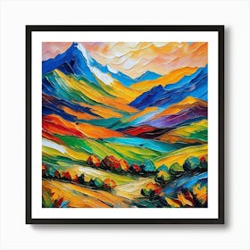 Abstract Landscape Painting 3 Poster