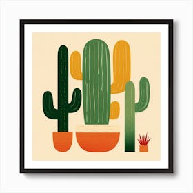 Cactus Illustration Art 93 Art Print