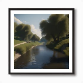 River In The Woods 11 Art Print