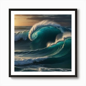 Default Create Unique Design Of Ocean Waves 2 Art Print