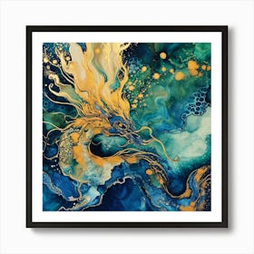 Blue Dragon Art Print