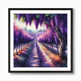 Purple Wisteria 1 Art Print