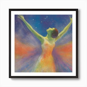 Angel In The Sky Art Print