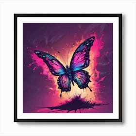 Butterfly Painting 327 Art Print