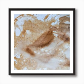 Coffee Splatter Art Print