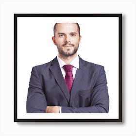 Businessman Posing 1 Art Print