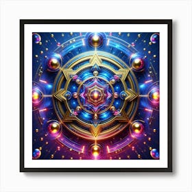 Abstract Psychedelic Art 1 Art Print