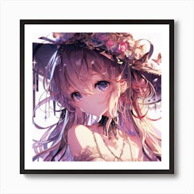 Anime Girl (58) Art Print