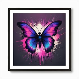 Butterfly Painting 301 Art Print