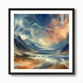 Abstract Horizons 39 Art Print