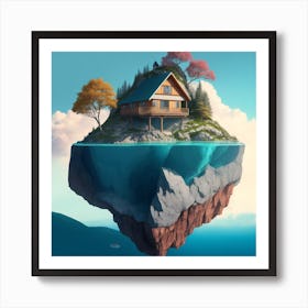 House On An Island Art Print