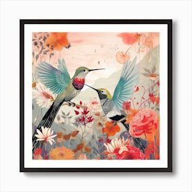 Bird In Nature Hummingbird 1 Art Print