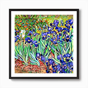 Irises Vincent Van Gogh Art Print Art Print