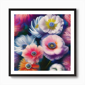 Anemone Flowers 9 Art Print